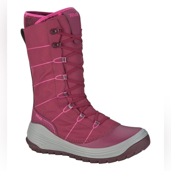 Teva Womens Jordanelle Winter Boots Women's US6 Pink waterproof removable liner - Picture 1 of 15
